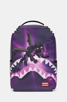 Sprayground plecak x Minecraft kolor fioletowy duży wzorzysty 910B6426NSZ