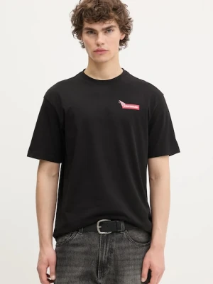 Sprayground t-shirt bawełniany kolor czarny z nadrukiem SP15012BLK