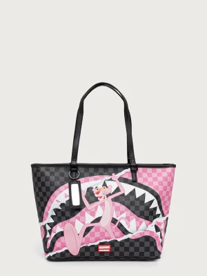 Sprayground torebka shopper damska z imitacji skóry PINK PANTHER czarny