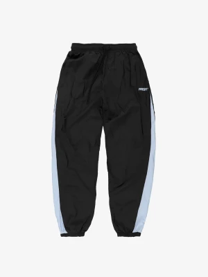 Sprinter ortalionowe spodnie regular męskie czarne Klasyk