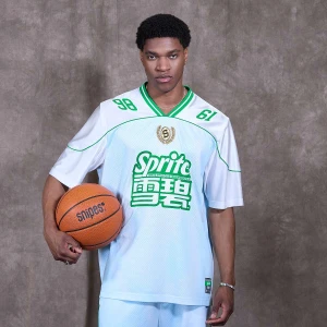 Sprite x SNIPES Flame Football Jersey mężczyźni Jerseys niebieski rozmiar Odzież