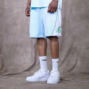 Sprite x SNIPES Flame Mesh Shorts mężczyźni Szorty sportowe niebieski rozmiar Odzież