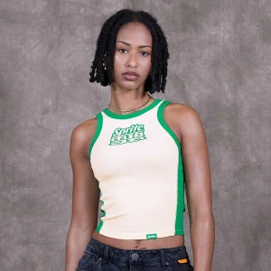 Sprite x SNIPES Lingual Rib Tank Top kobiety Topy beż rozmiar Odzież