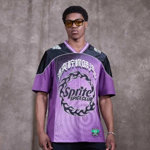 Sprite x SNIPES Ripple Football Jersey mężczyźni Jerseys fioletowy rozmiar Odzież