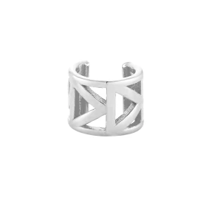 Srebrna ażurowa nausznica SOTHO