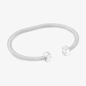 Srebrna Bransoleta Z 7-Milimetrowymi Motywami Misia Icon Mesh - Tous Rozmiar