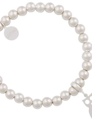 Srebrna bransoletka koraliki ze srebra z sową SOTHO