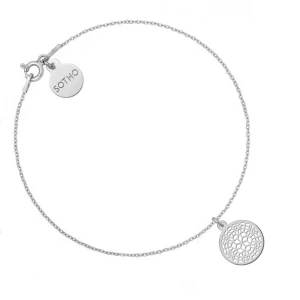 Srebrna bransoletka z ażurową rozetką SOTHO