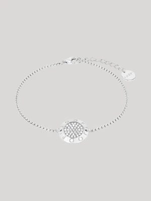 Srebrna bransoletka z cyrkoniami Joop