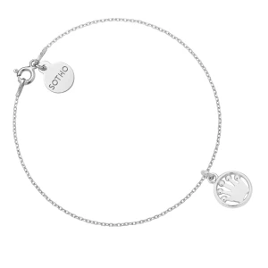 Srebrna bransoletka z koroną SOTHO