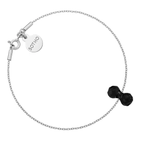 Srebrna bransoletka z kryształowym ciężarkiem SWAROVSKI® CRYSTAL SOTHO