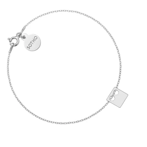 Srebrna bransoletka z kwadratem SOTHO