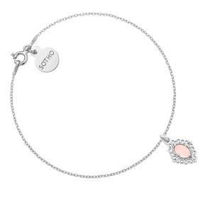 Srebrna bransoletka z kwarcem SOTHO