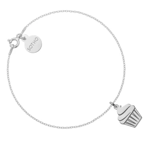 Srebrna bransoletka z muffinką SOTHO