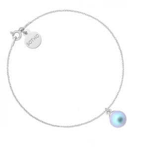 Srebrna bransoletka z niebieską perłą SWAROVSKI® CRYSTAL SOTHO