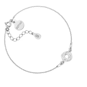 Srebrna bransoletka z oponką SOTHO