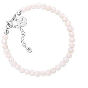 Srebrna bransoletka z pereł naturalnych SOTHO