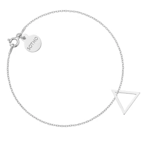 Srebrna bransoletka z trójkatem SOTHO