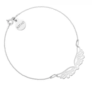 Srebrna bransoletka ze skrzydełkami SOTHO