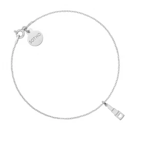 Srebrna bransoletka ze szminką SOTHO