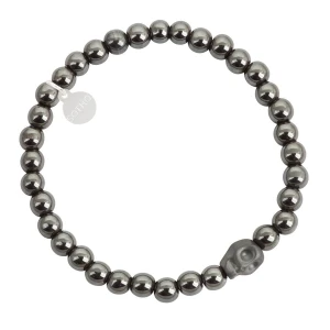 Srebrna męska bransoletka z czaszką SOTHO