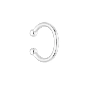 Srebrna prosta nausznica z kuleczkami SOTHO