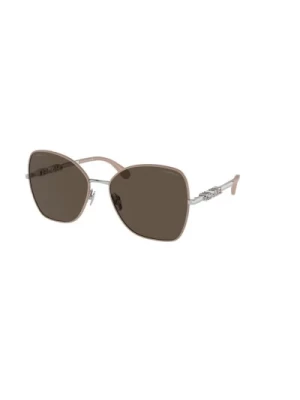Srebrne brązowe okulary przeciwsłoneczne Model C261/3 Chanel