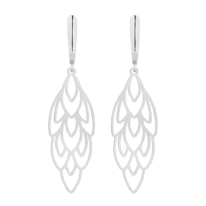 Srebrne długie kolczyki z rozetami SOTHO