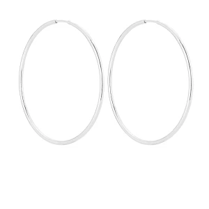 Srebrne kolczyki duże koła SOTHO