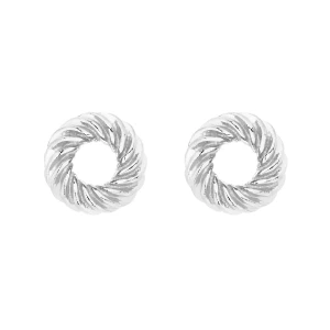 Srebrne kolczyki oponki SOTHO