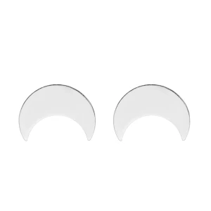 Srebrne kolczyki z księżycem SOTHO