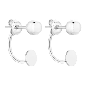 Srebrne kolczyki z kulkami SOTHO