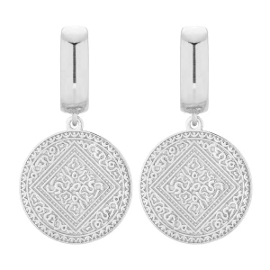 Srebrne kolczyki z medalionami SOTHO