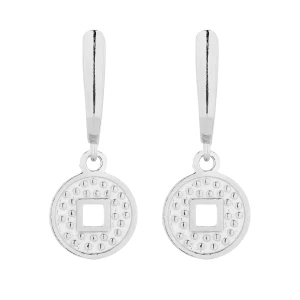 Srebrne kolczyki z monetami SOTHO