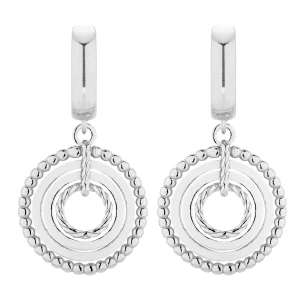 Srebrne kolczyki z ozdobnymi zawieszkami SOTHO