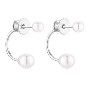 Srebrne kolczyki z perłami SWAROVSKI® CRYSTAL SOTHO