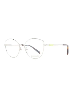 Srebrne Okulary Optyczne Cat-Eye Emilio Pucci