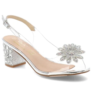 Srebrne Sandały S.Barski Eleganckie Obuwie Damskie