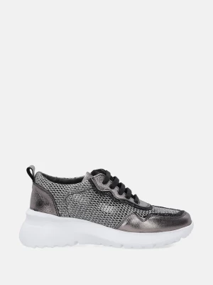 SREBRNE SNEAKERSY DAMSKIE 141208 GUNMETAL Venezia