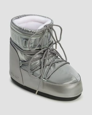Srebrne śniegowce damskie Moon Boot Icon Low Glance New