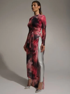 Srebrne Spodnie o Kroju Skinny z Ekoskóry Zorlemi defox