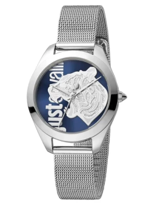 Srebrny Damski Zegarek Modowy Just Cavalli