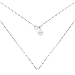 Srebrny masywny łańcuszek : Długość - 45 cm SOTHO
