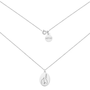 Srebrny medalion Body N°7 : Długość - 38 cm SOTHO