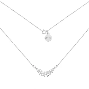 Srebrny naszyjnik z gałązką SOTHO