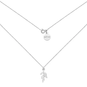 Srebrny naszyjnik z gałązką : Długość - 50cm SOTHO