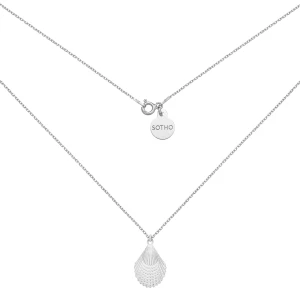 Srebrny naszyjnik z muszlą : Długość - 70 cm SOTHO