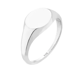 Srebrny owalny sygnet : pierścionki - 16 SOTHO