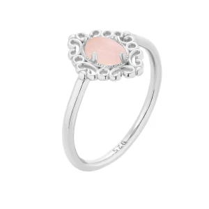 Srebrny pierścionek z kwarcem : pierścionki - 10 SOTHO