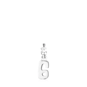 Srebrny Wisiorek Z Kolekcji Numbers — Cyfra 6 - Tous